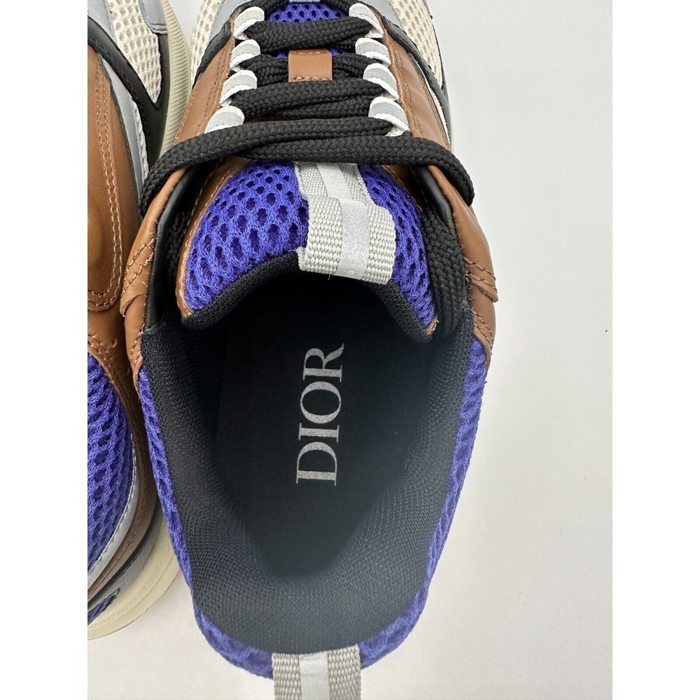 Dior B22 Sneakers Mens 40 Coffee Black Violet Mesh Dad Technical Cyber Grunge - Picture 12 of 12